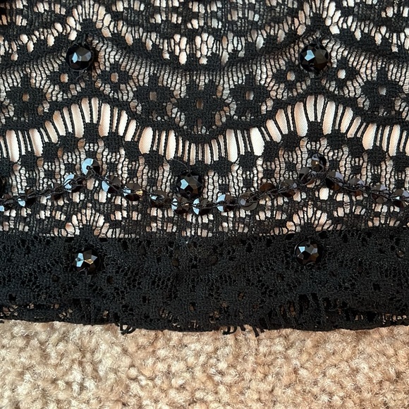Ann Taylor Lace Sequin Pencil Skirt - Picture 5 of 8